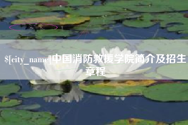 淄博中国消防救援学院简介及招生章程