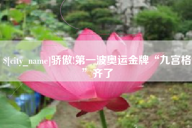 淄博骄傲!第一波奥运金牌“九宫格”齐了
