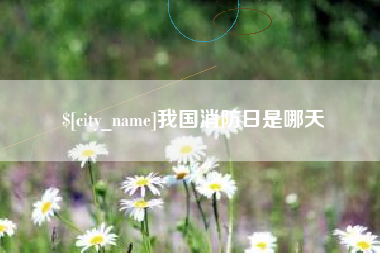 淄博我国消防日是哪天