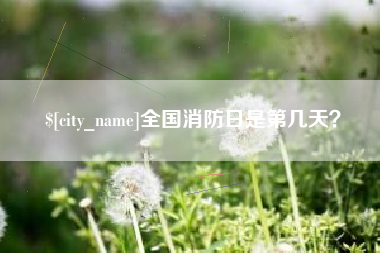 淄博全国消防日是第几天？