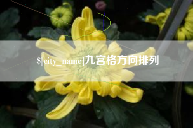 淄博九宫格方向排列