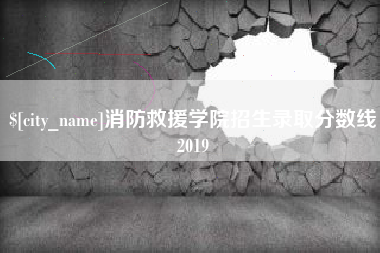 淄博消防救援学院招生录取分数线2019