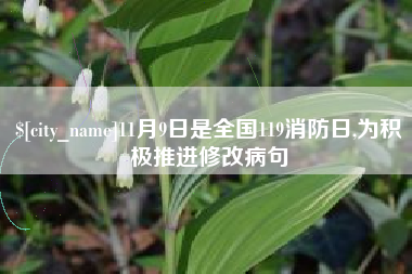 淄博11月9日是全国119消防日,为积极推进修改病句