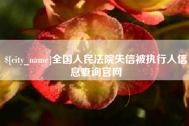 淄博全国人民法院失信被执行人信息查询官网