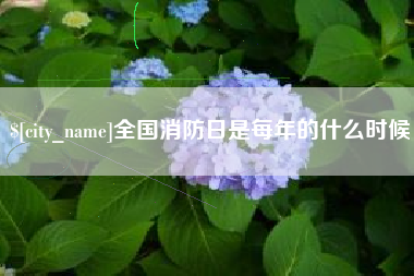 淄博全国消防日是每年的什么时候