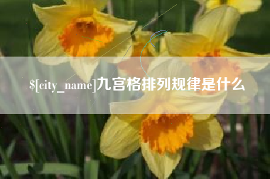 淄博九宫格排列规律是什么