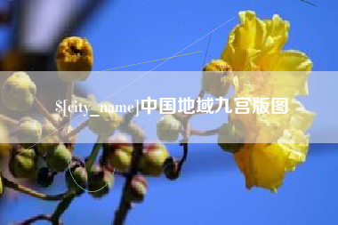 淄博中国地域九宫版图