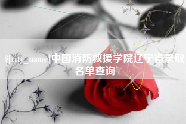 淄博中国消防救援学院辽宁省录取名单查询