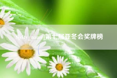 淄博第七届亚冬会奖牌榜