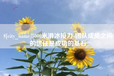 淄博5000米滑冰接力-团队成员之间的信任是成功的基石