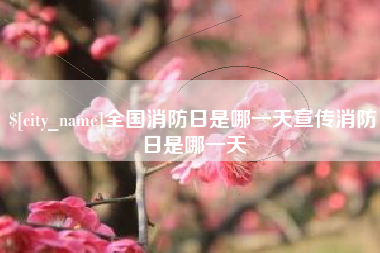 淄博全国消防日是哪一天宣传消防日是哪一天