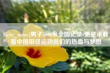 淄博男子5000米全国记录-更是承载着中国田径运动员们的热血与梦想