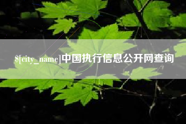 淄博中国执行信息公开网查询