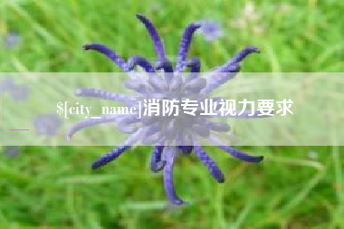 淄博消防专业视力要求