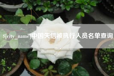 淄博中国失信被执行人员名单查询