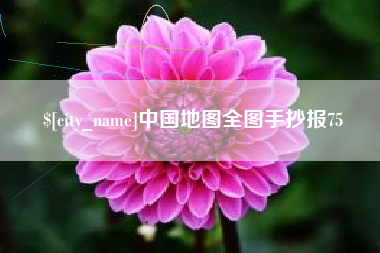 淄博中国地图全图手抄报75