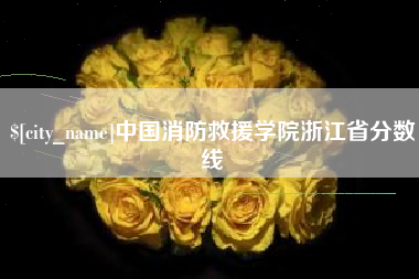 淄博中国消防救援学院浙江省分数线