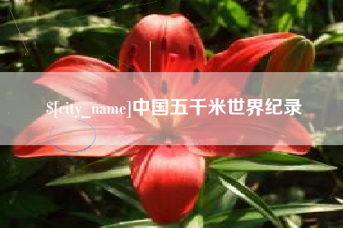淄博中国五千米世界纪录