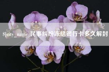 淄博民事纠纷冻结银行卡多久解封