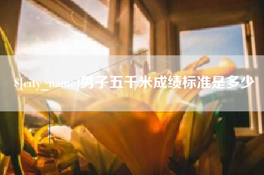 淄博男子五千米成绩标准是多少