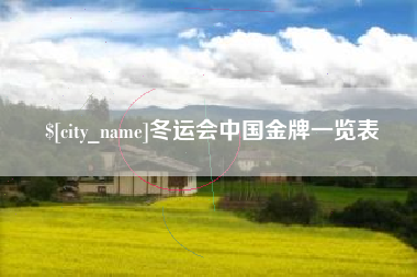 淄博冬运会中国金牌一览表