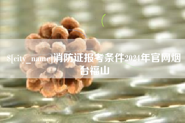 淄博消防证报考条件2024年官网烟台福山