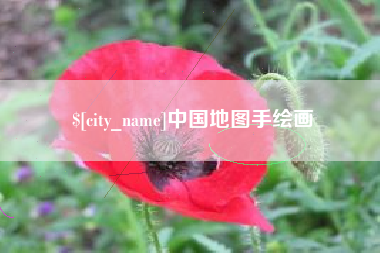 淄博中国地图手绘画